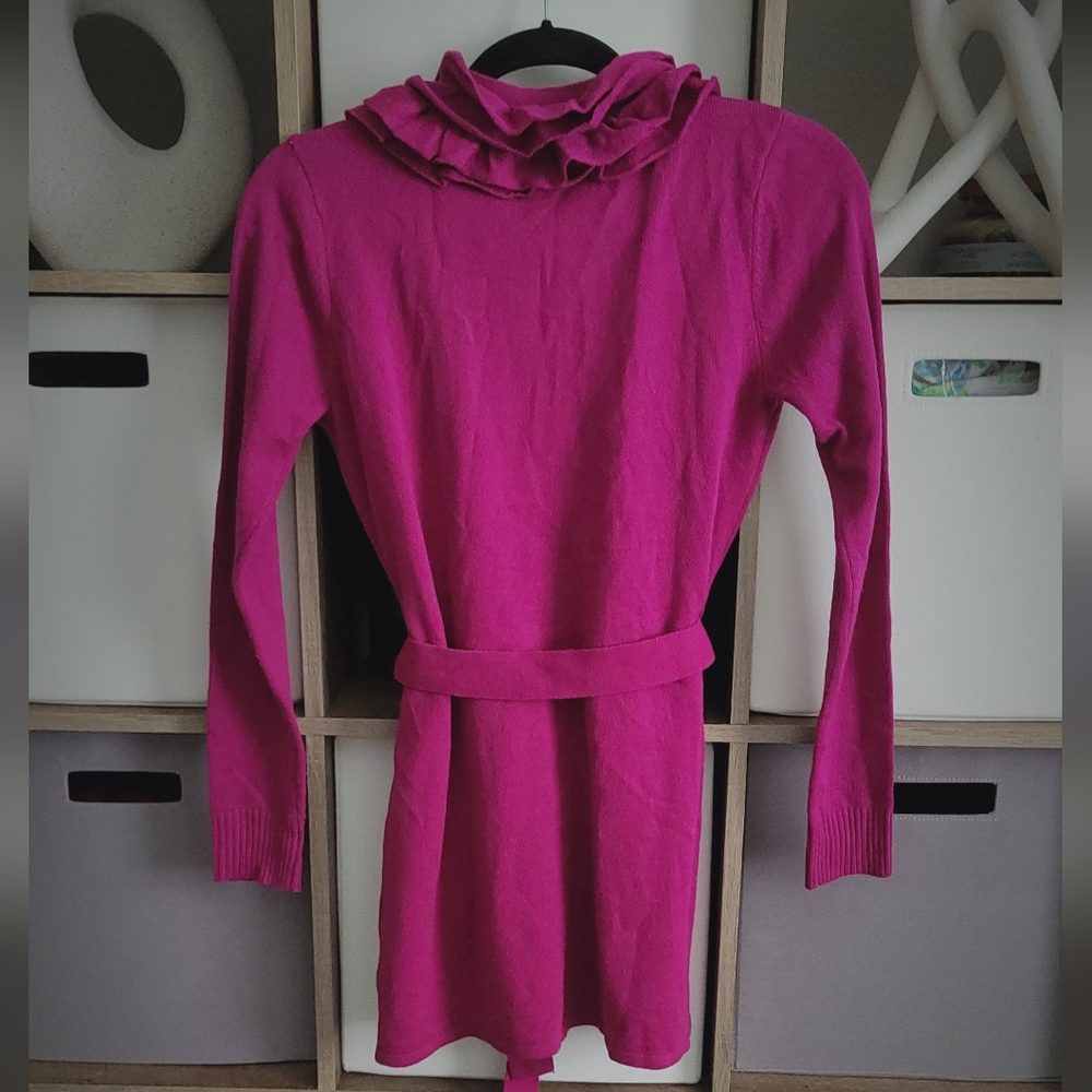 Jason Wu Fuchsia Ruffled Cardigan - Picture 11 of 13